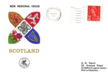 26.02.1969
Scotland 4d Red
Coats of Arms
Wessex