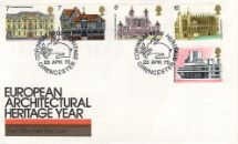 23.04.1975
European Architectural Heritage Year
Special Handstamps
Royal Mail/Post Office