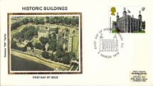 01.03.1978
Historic Buildings: Stamps
Aerial view of the Tower of London
Colorano Silk