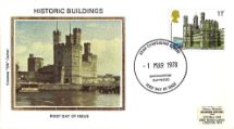 01.03.1978
Historic Buildings: Stamps
Caernarfon Castle
Colorano Silk