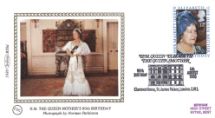 04.08.1980
Queen Mother 80th Birthday
Official Portrait
Benham, 1980 Small Silk No.8.4