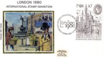09.04.1980
London 1980: 50p Stamp
Victorian London around Eros
Colorano Silk