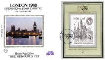 07.05.1980
London 1980: Miniature Sheet
Houses of Parliament
Benham