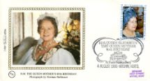 04.08.1980
Queen Mother 80th Birthday
Official Portrait
Benham, 1980 Small Silk No.8.1