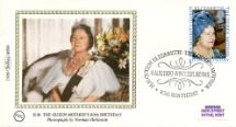 04.08.1980
Queen Mother 80th Birthday
Official Portrait
Benham, 1980 Small Silk No.8.2