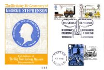 09.06.1981
George & Robert Stephenson
George Stephenson Bicentenary
Big 4 Rly Museum