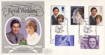 22.07.1981
Royal Wedding 1981
Royal Family on British Stamps
Pres. Philatelic Services