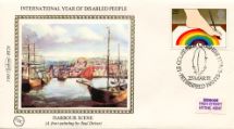25.03.1981
Year of the Disabled
Foot painting of harbour scene
Benham, 1981 Small Silk No.2.4