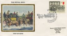 31.07.1984
The Royal Mail
Mailcoaches crossing river
Colorano Silk