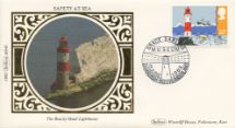 18.06.1985
Safety at Sea
Beachy Head Lighthouse
Benham, 1985 Small Silk No.4.2