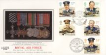 16.09.1986
Royal Air Force
'8 Kills' Battle of BritainGroup
Pres. Philatelic Services, Sotheby Silk No.26