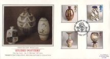 13.10.1987
Studio Pottery
Group of Pots: Bernard Leach
Pres. Philatelic Services, Sotheby Silk No.35