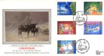 17.11.1987
Christmas 1987
Donkeys in the Snow
Pres. Philatelic Services, Sotheby Silk No.36