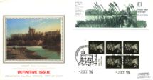 02.10.1989
Vending: New Design: £1 Mills 1 (Wicken Fen)
Windsor from the Thames
Pres. Philatelic Services