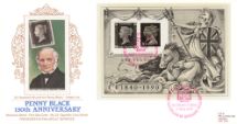 03.05.1990
Penny Black: Miniature Sheet
Rowland Hill & the Penny Black
Pres. Philatelic Services, Cigarette Card No.23