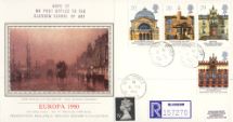 06.03.1990
Europa 1990
The Docks at Glasgow
Pres. Philatelic Services, Sotheby Silk No.57