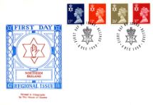 04.12.1990
Northern Ireland 17p, 22p, 26p, 37p
Hand of Ulster
Historic Relics