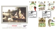19.01.1993
Swans
Pets of our River
Pres. Philatelic Services, Sotheby Silk No.83