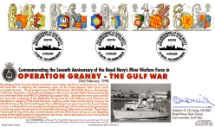 24.02.1998
Queen's Beasts
Operation Granby - Gulf War
Royal Naval Covers,  Two No.3