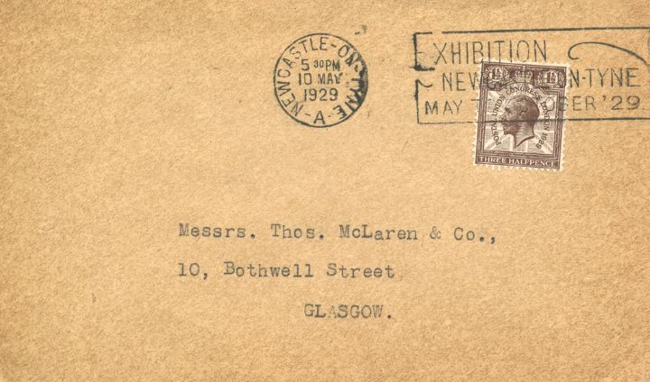 Postal Union Congress, Newcastle Exhbition Postmark