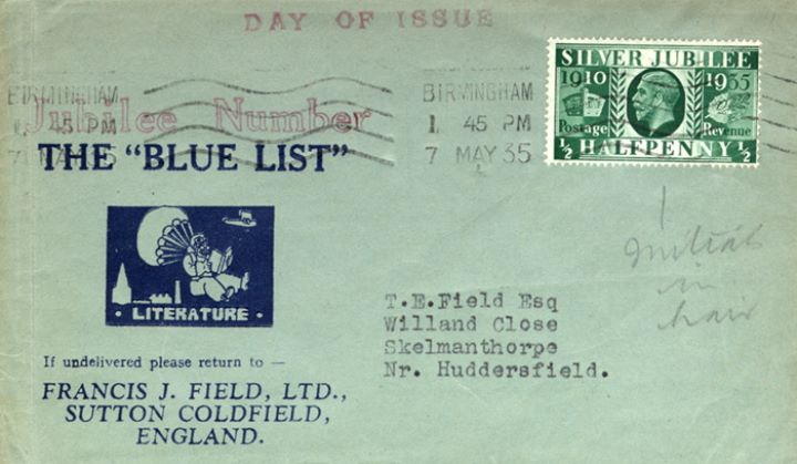 King George V Silver Jubilee, The 'Blue List' - Literature