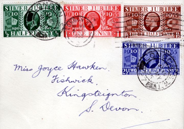 King George V Silver Jubilee, 8th May Postmark - SW1