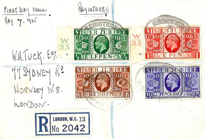 King George V Silver Jubilee, Kingsway Postmark