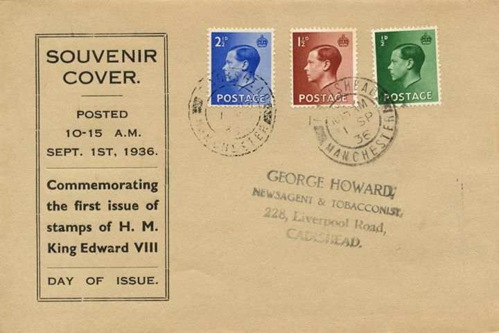 KEVIII: 1/2d, 1 1/2d, 2 1/2d, Descriptive Cover