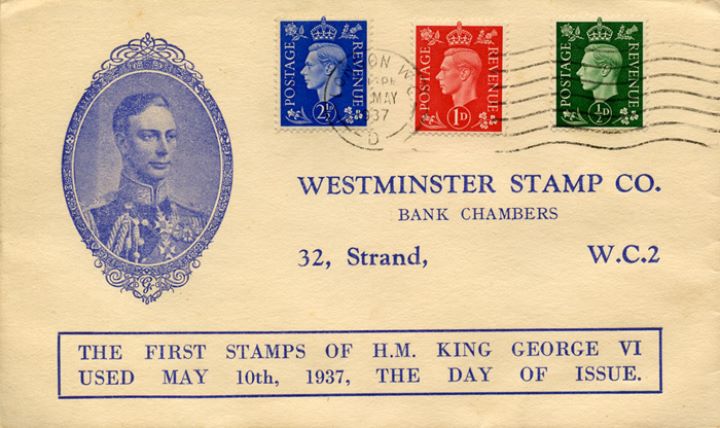 KGVI: 1/2d, 1d, 2 1/2d, King George VI