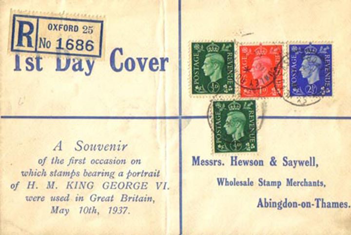 KGVI: 1/2d, 1d, 2 1/2d, Display Cover