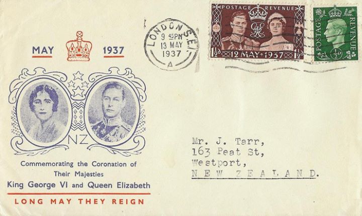 King George VI Coronation, King and Queen New Zealand