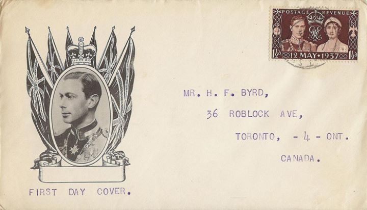 King George VI Coronation, George VI and Flags