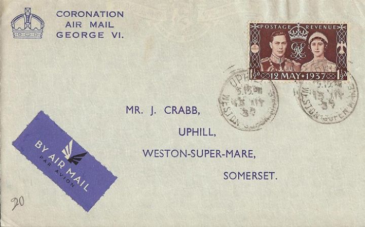 King George VI Coronation, Coronation Airmail