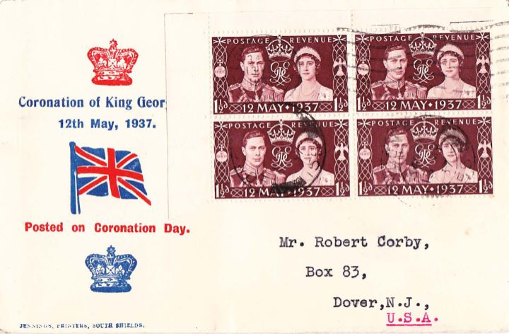 King George VI Coronation, Crown and Union Jack