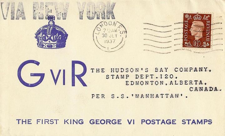 KGVI: 1 1/2d Red-brown, Crown