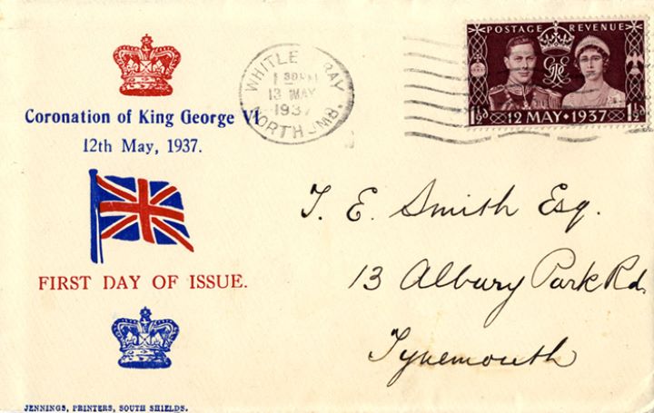 King George VI Coronation, Crown and Union Jack