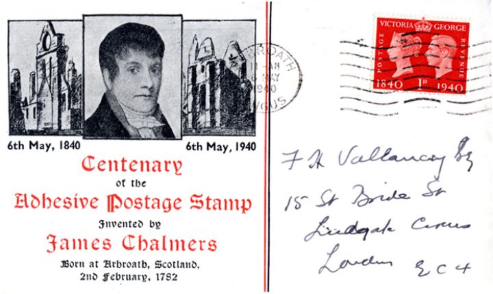 Postage Stamp Centenary, James Chalmers