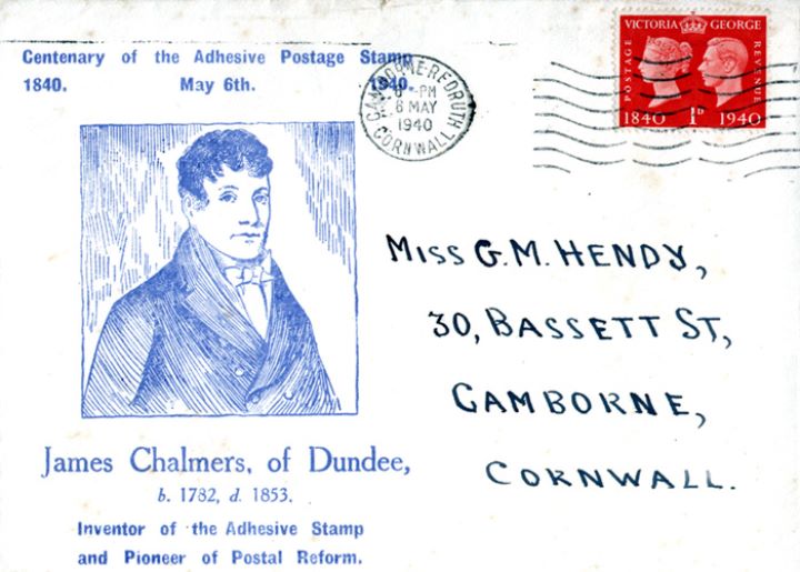 Postage Stamp Centenary, James Chalmers