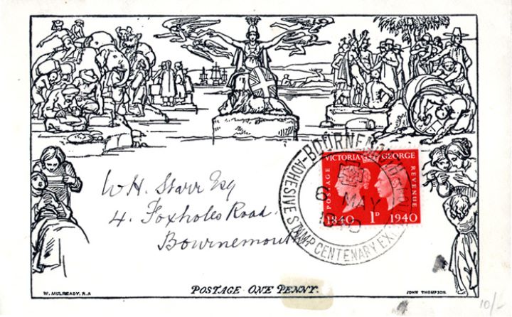 Postage Stamp Centenary, Mulready Reproduction