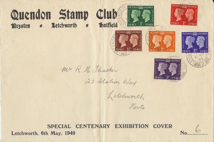 Postage Stamp Centenary, Quendon Stamp Club