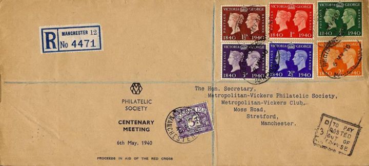 Postage Stamp Centenary, Philatelic Society Centenary Meeting