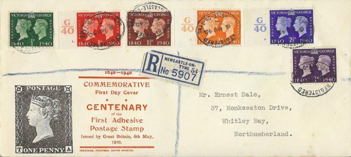 Postage Stamp Centenary, Penny Black