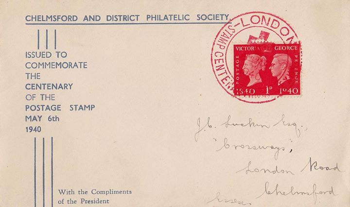 Postage Stamp Centenary, Chelmsford Philatelic Society