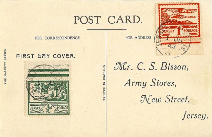 Jersey 1/2d & 1d (Views), Post Card