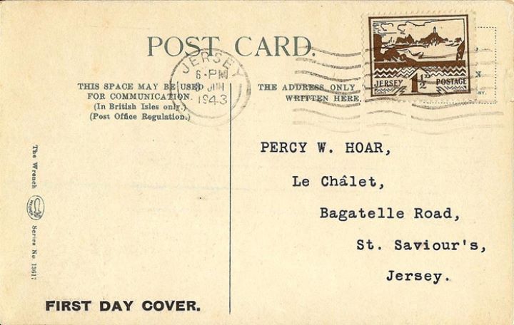 Jersey 1 1/2d (Views), Post Card