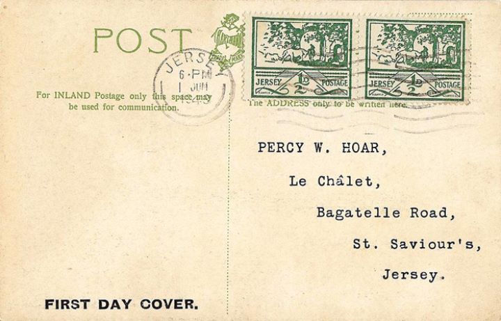 Jersey 1/2d (Views), Post Card