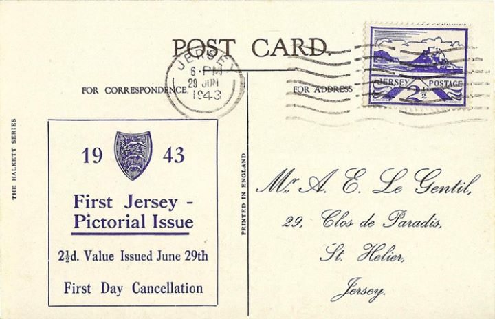 Jersey 2 1/2d (Views), Post Card