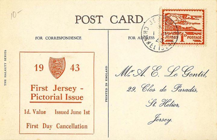 Jersey 1d (Views), Post Card