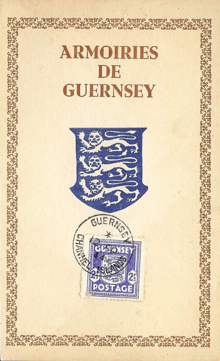 Guernsey 2 1/2d (Arms), Armoiries de Guernsey