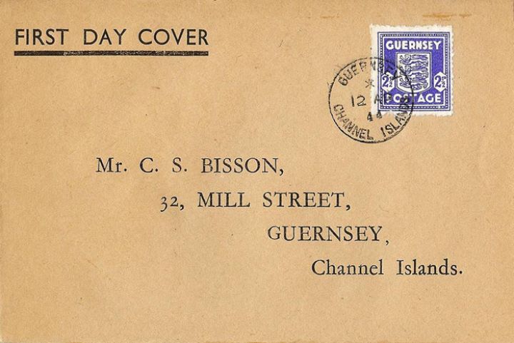 Guernsey 2 1/2d (Arms), Plain Cover